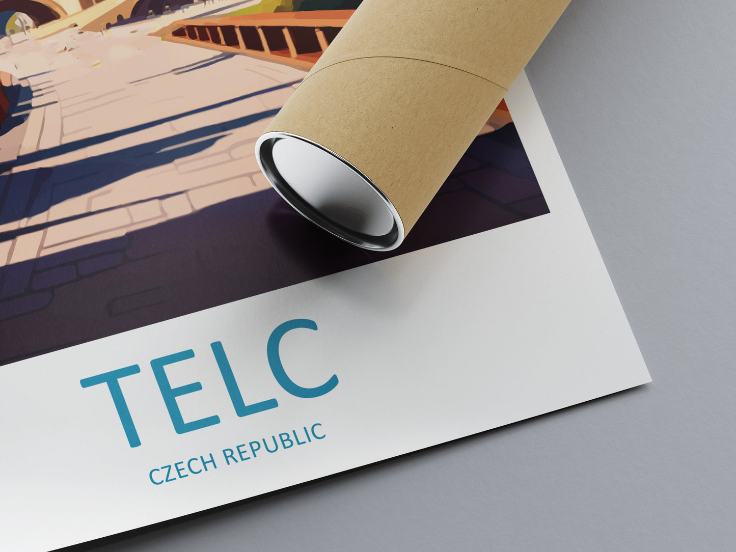 Telc Travel Print Wall Art Telc Wall Hanging Home Décor Telc Gift Art Lovers Czech Republic Art Lover Gift Telc Art Decor