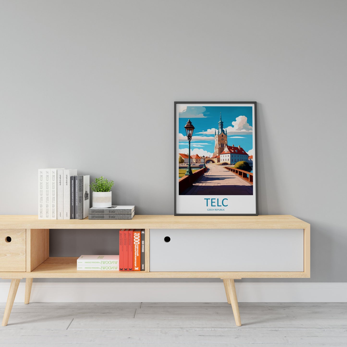 Telc Travel Print Wall Art Telc Wall Hanging Home Décor Telc Gift Art Lovers Czech Republic Art Lover Gift Telc Art Decor