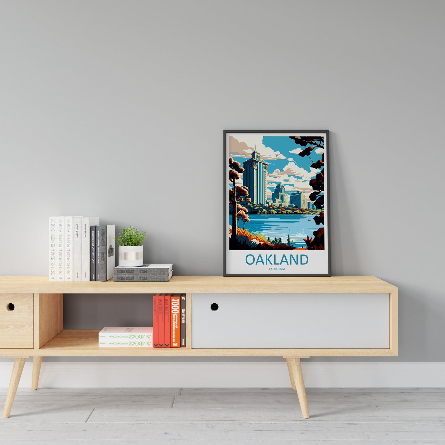 Oakland Travel Print Wall Art Oakland Wall Hanging Home Décor Oakland Gift Art Lovers California Art Poster Oakland Art