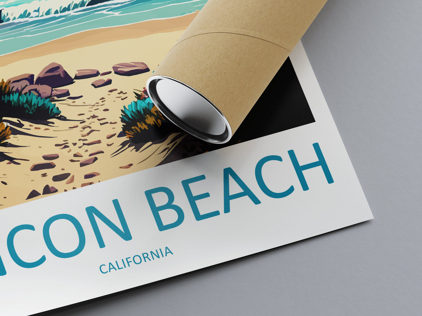 Rincon Beach Travel Print Wall Art Rincon Beach Wall Hanging Home Décor Rincon Beach Gift Art Lovers California Art Poster Rincon Beach