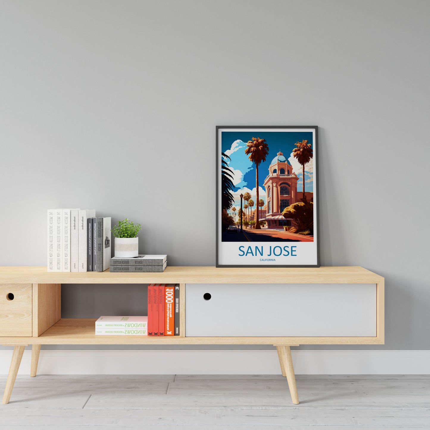 San Jose Travel Print Wall Art San Jose Wall Hanging Home Décor San Jose Gift Art Lovers California Art Poster San Jose Wall Poster Travel