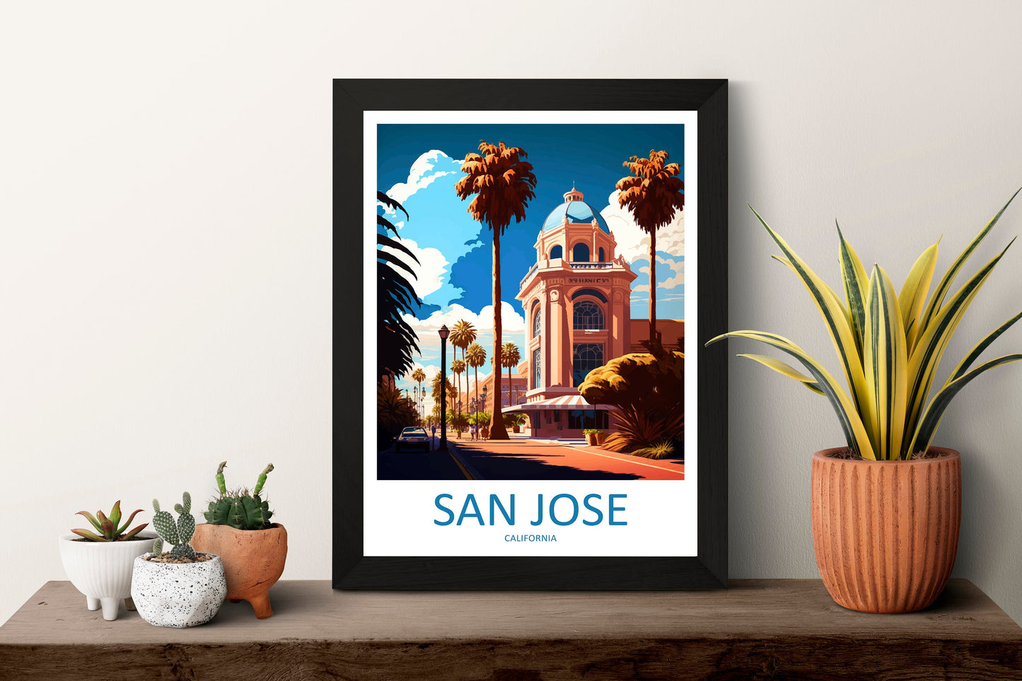 San Jose Travel Print Wall Art San Jose Wall Hanging Home Décor San Jose Gift Art Lovers California Art Poster San Jose Wall Poster Travel