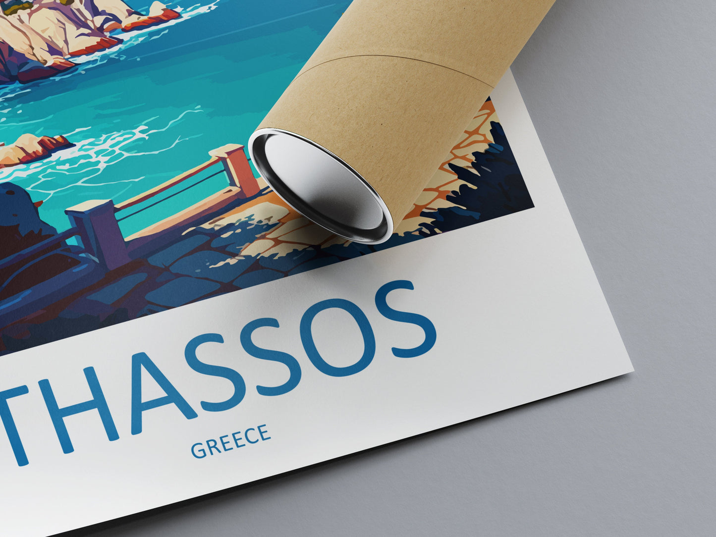 Thassos Travel Print Wall Art Thassos Greece Wall Hanging Home Decoration Thassos Gift Art Lovers Wall Art Print Thassos Greece Wall Art