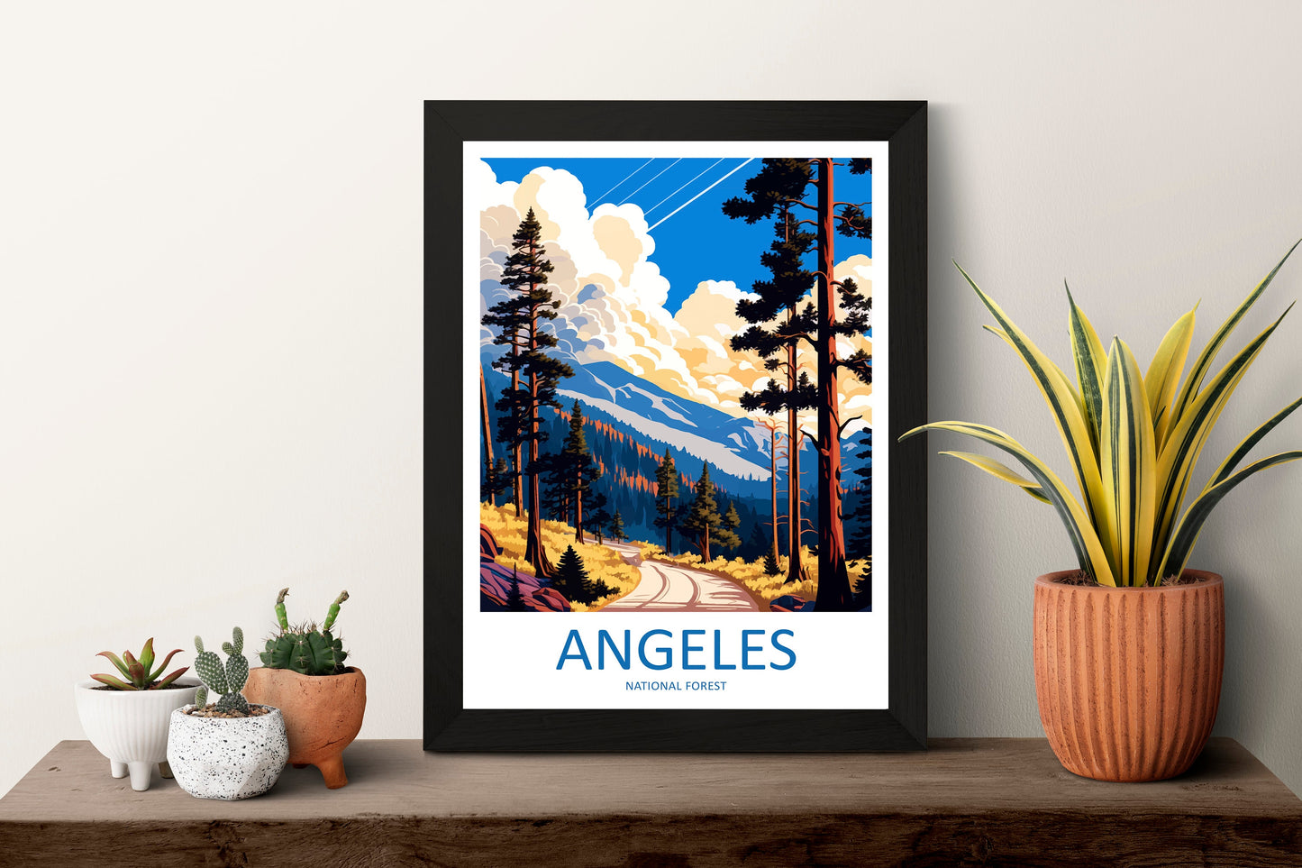 Angeles National Forest Travel Print Wall Art Angeles National Forest Wall Hanging Home Décor Angeles National Forest Gift Art California