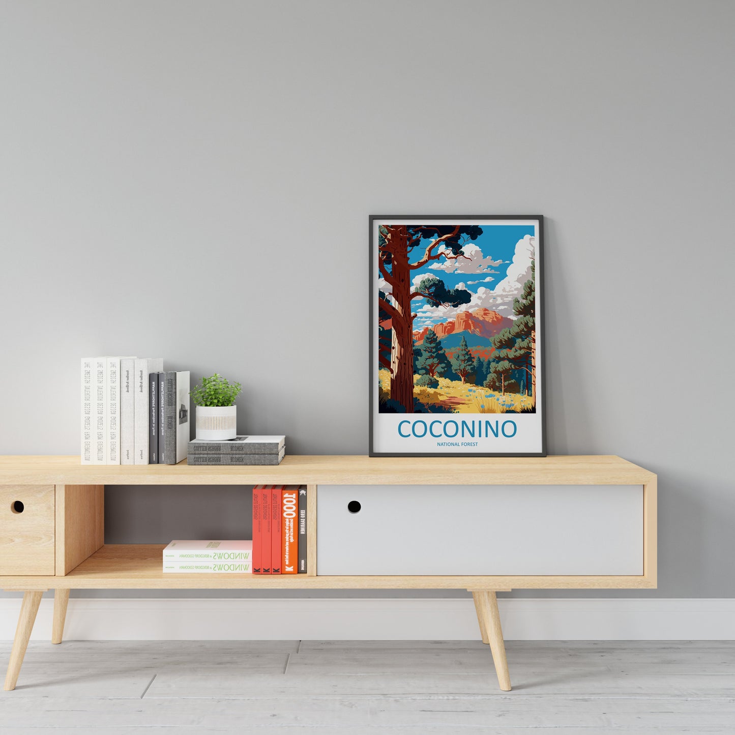 Coconino National Forest Travel Print Wall Art Coconino National Forest Wall Hanging Home Décor Coconino National Forest Gift Art Arizona