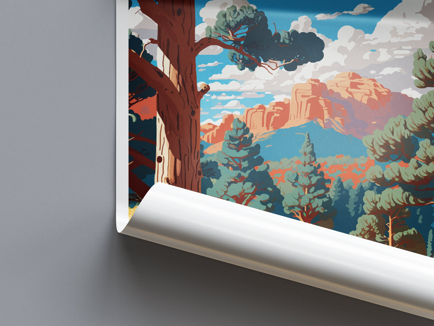 Coconino National Forest Travel Print Wall Art Coconino National Forest Wall Hanging Home Décor Coconino National Forest Gift Art Arizona