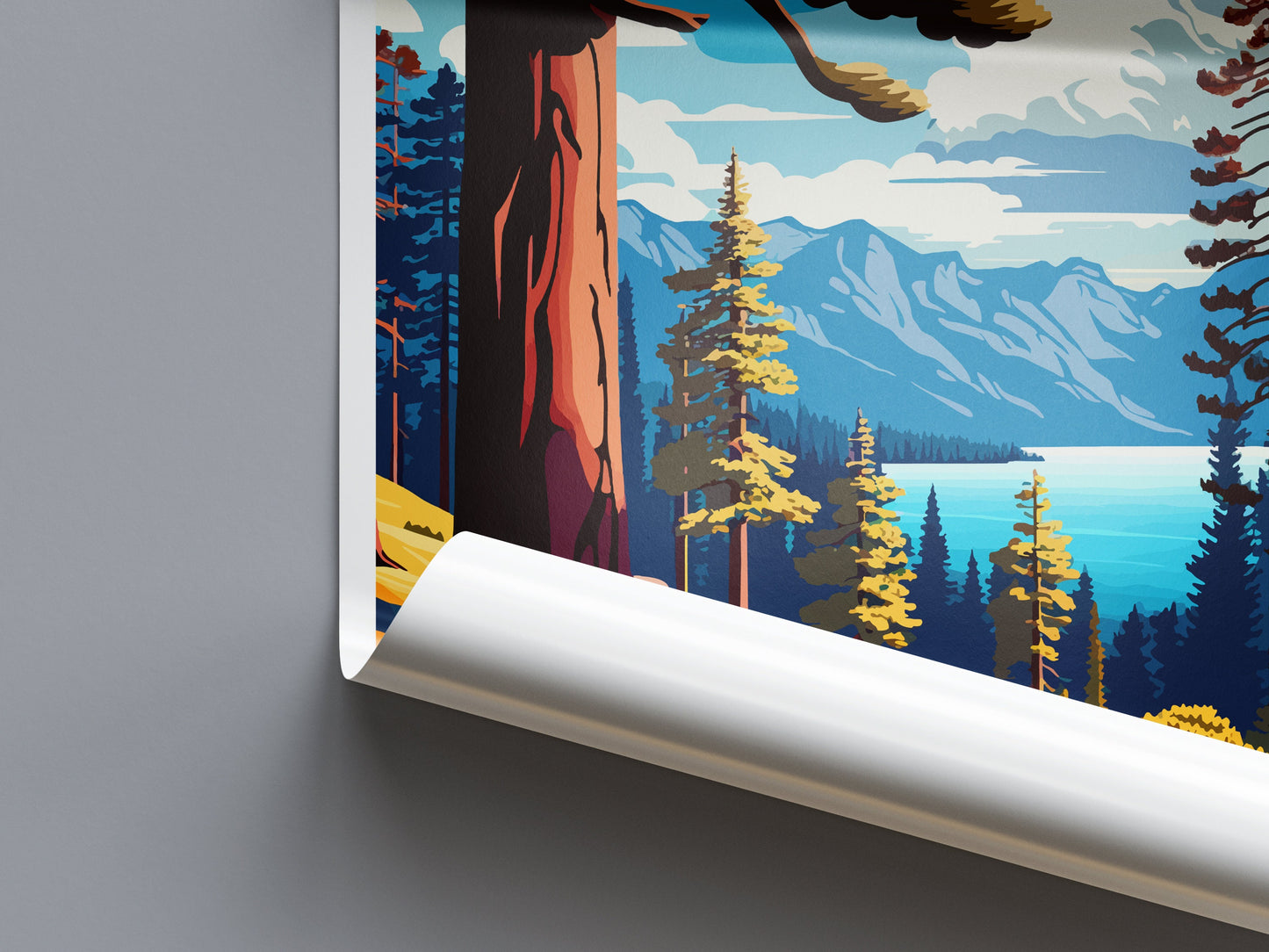 Tahoe National Forest Travel Print Wall Art Tahoe National Forest Wall Hanging Home Décor Tahoe National Forest Gift Art Lovers California