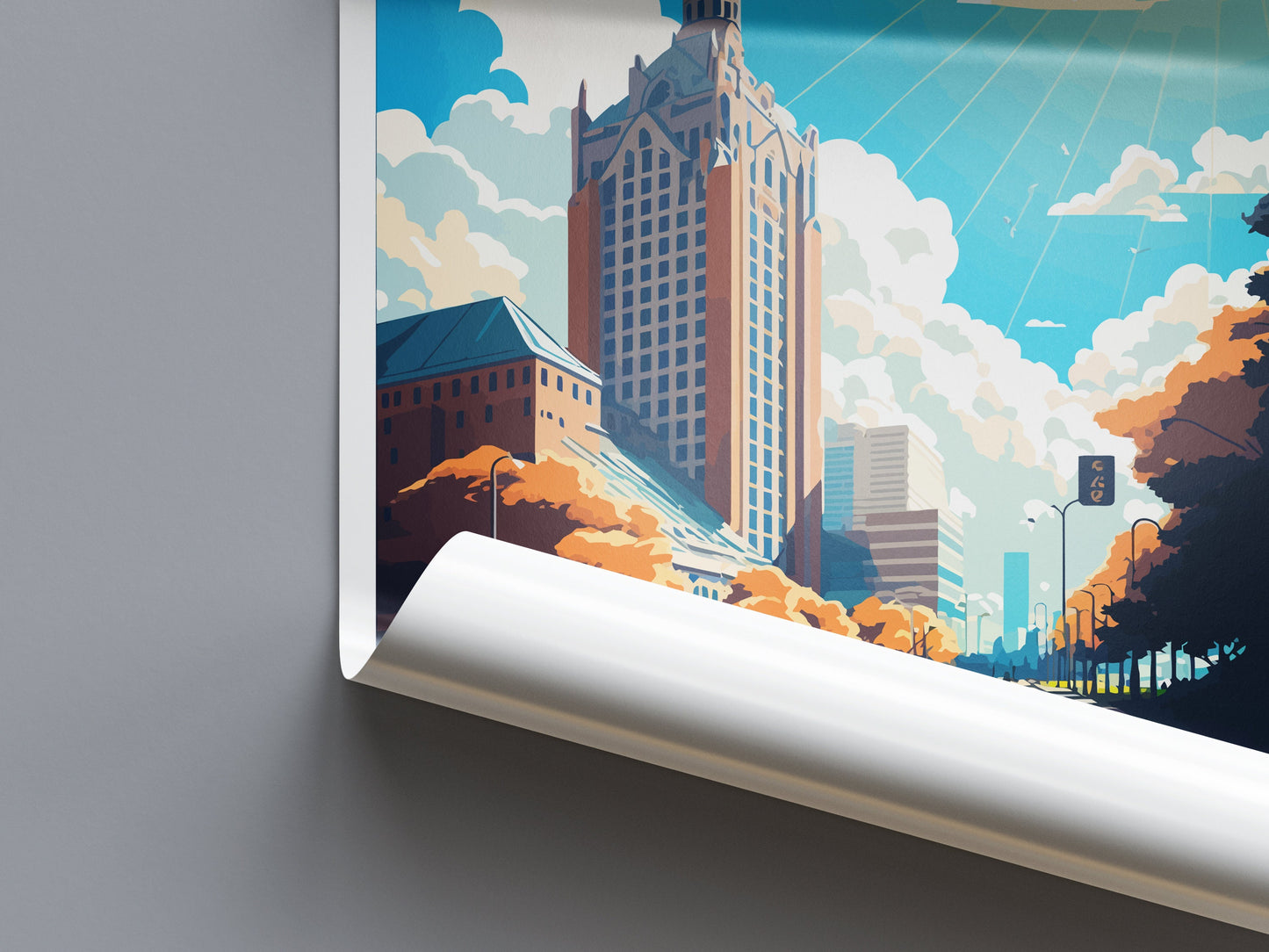Katowice Travel Print Wall Art Katowice Wall Hanging Home Décor Katowice Gift Art Lovers Poland Art Lover Gift Katowice Travel Wall Art