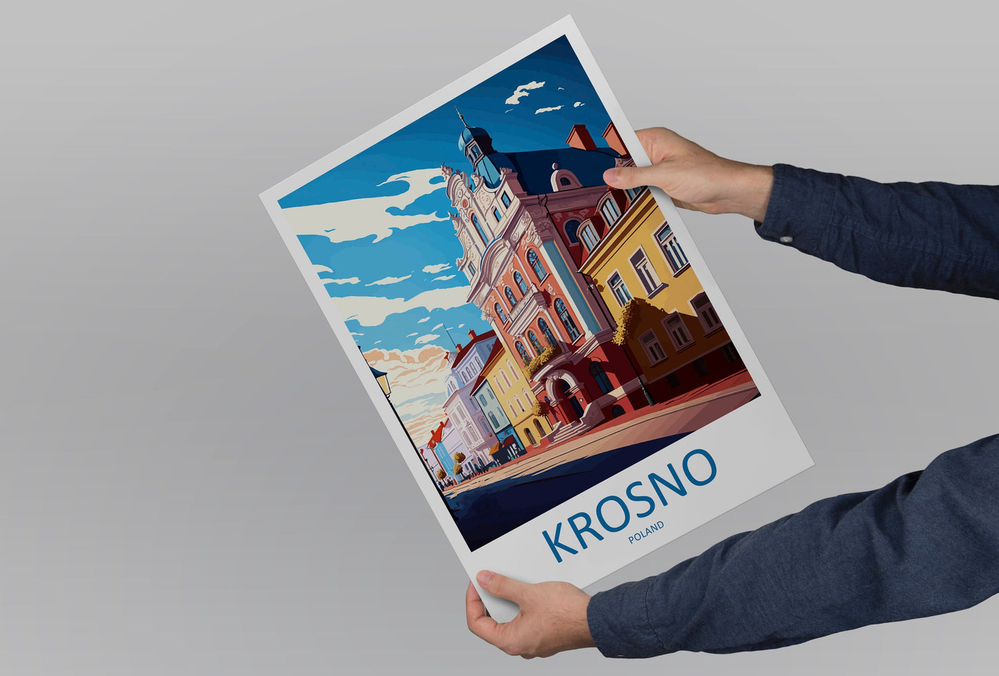 Krosno Travel Print Wall Art Krosno Wall Hanging Home Décor Krosno Gift Art Lovers Poland Art Lover Gift Krosno Travel Wall Art