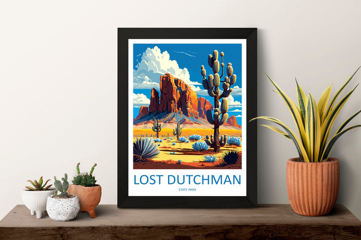 Lost Dutchman State Park Travel Print Wall Art Lost Dutchman State Park Wall Hanging Home Décor Lost Dutchman State Park Gift Art Arizona