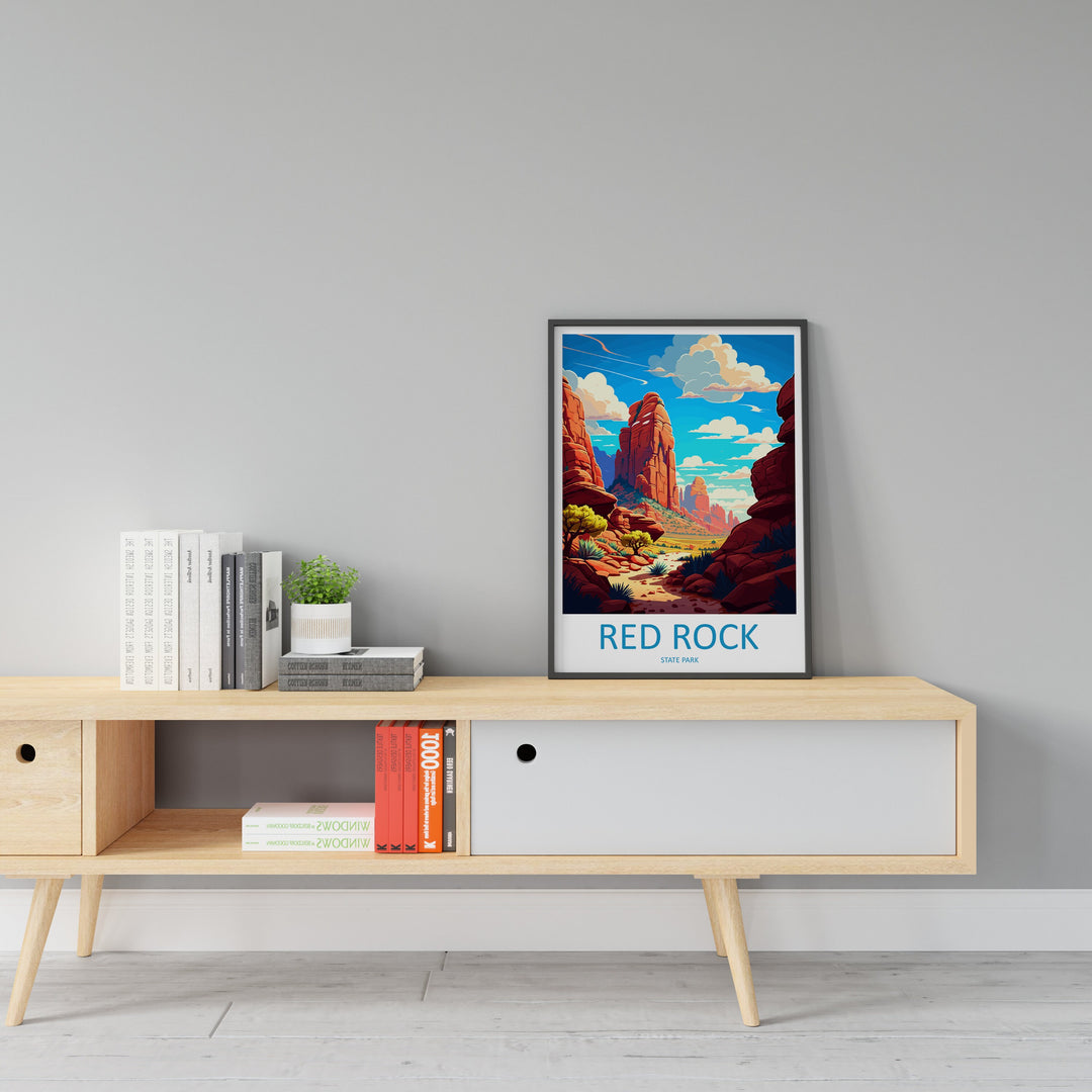 Red Rock Travel Print Wall Art Red Rock Wall Hanging Home Décor Red Rock Gift Art Lovers Arizona Art Lover Travel Gift For Arizona Lovers