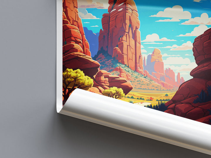 Red Rock Travel Print Wall Art Red Rock Wall Hanging Home Décor Red Rock Gift Art Lovers Arizona Art Lover Travel Gift For Arizona Lovers