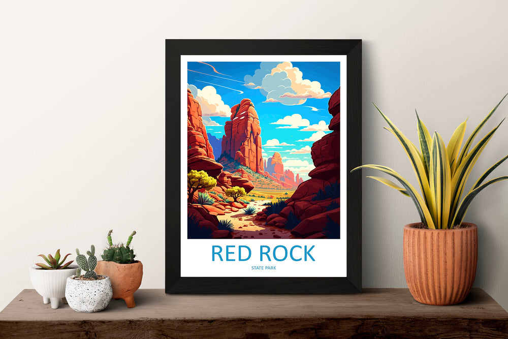 Red Rock Travel Print Wall Art Red Rock Wall Hanging Home Décor Red Rock Gift Art Lovers Arizona Art Lover Travel Gift For Arizona Lovers