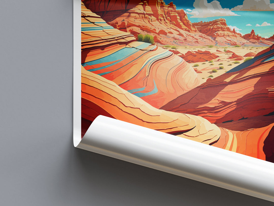 Vermilion Cliffs Travel Print Wall Art Vermilion Cliffs Wall Hanging Home Décor Vermilion Cliffs Gift Art Lovers Arizona Art Lover