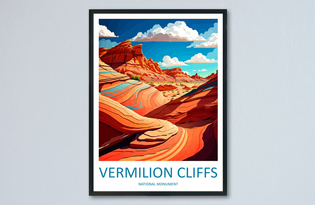 Vermilion Cliffs Travel Print Wall Art Vermilion Cliffs Wall Hanging Home Décor Vermilion Cliffs Gift Art Lovers Arizona Art Lover