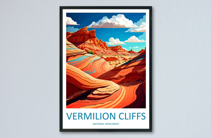 Vermilion Cliffs Travel Print Wall Art Vermilion Cliffs Wall Hanging Home Décor Vermilion Cliffs Gift Art Lovers Arizona Art Lover