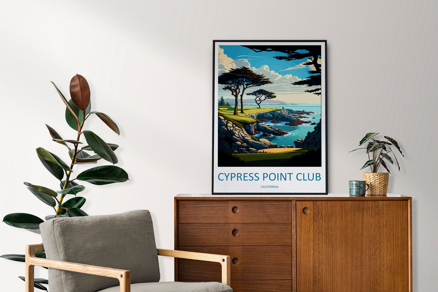 Cypress Point Club Travel Print Wall Art Cypress Point Club Wall Hanging Home Décor Cypress Point Club Gift Art Lovers California Art Gift