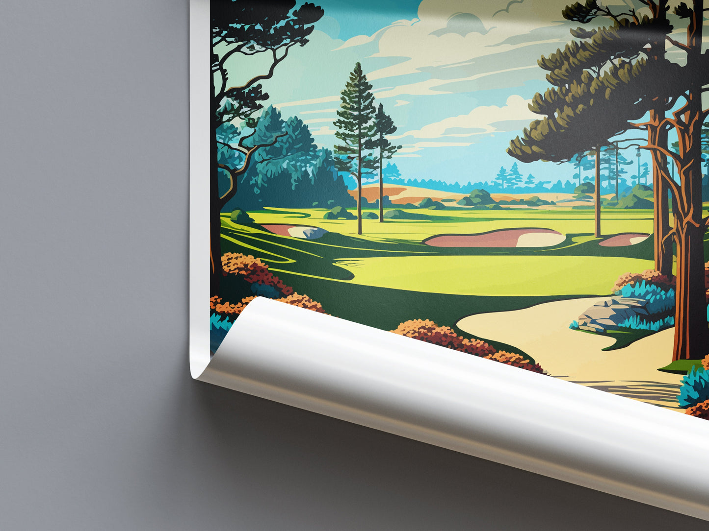 Poppy Hills Golf Course Travel Print Wall Art Poppy Hills Golf Course Wall Hanging Home Décor Poppy Hills Golf Course Gift Art Lovers Golf