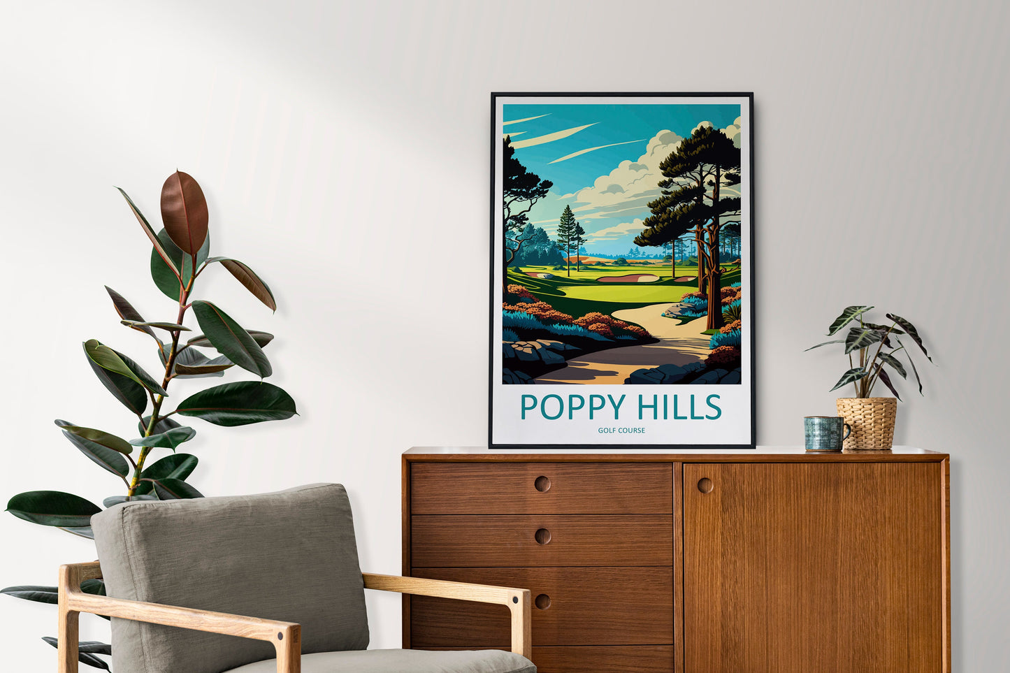 Poppy Hills Golf Course Travel Print Wall Art Poppy Hills Golf Course Wall Hanging Home Décor Poppy Hills Golf Course Gift Art Lovers Golf