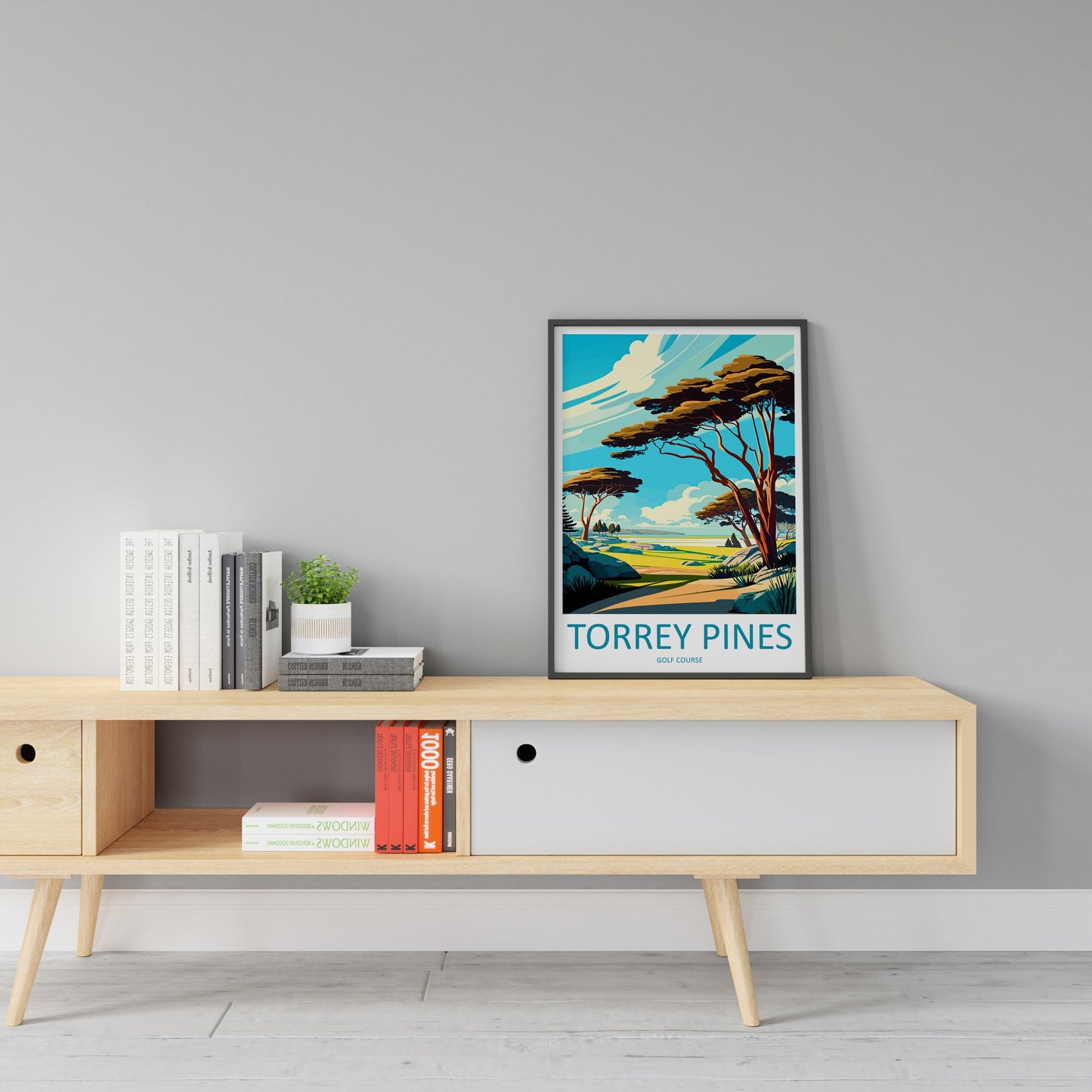 Torrey Pines Golf Course Travel Print Wall Art Torrey Pines Golf Course Wall Hanging Home Décor Torrey Pines Golf Course Gift Art Lovers