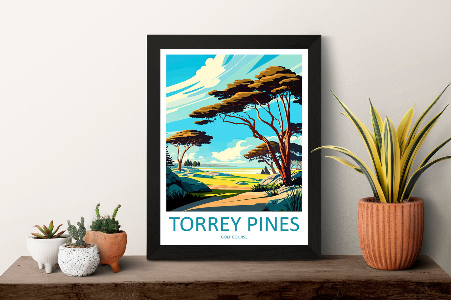 Torrey Pines Golf Course Travel Print Wall Art Torrey Pines Golf Course Wall Hanging Home Décor Torrey Pines Golf Course Gift Art Lovers