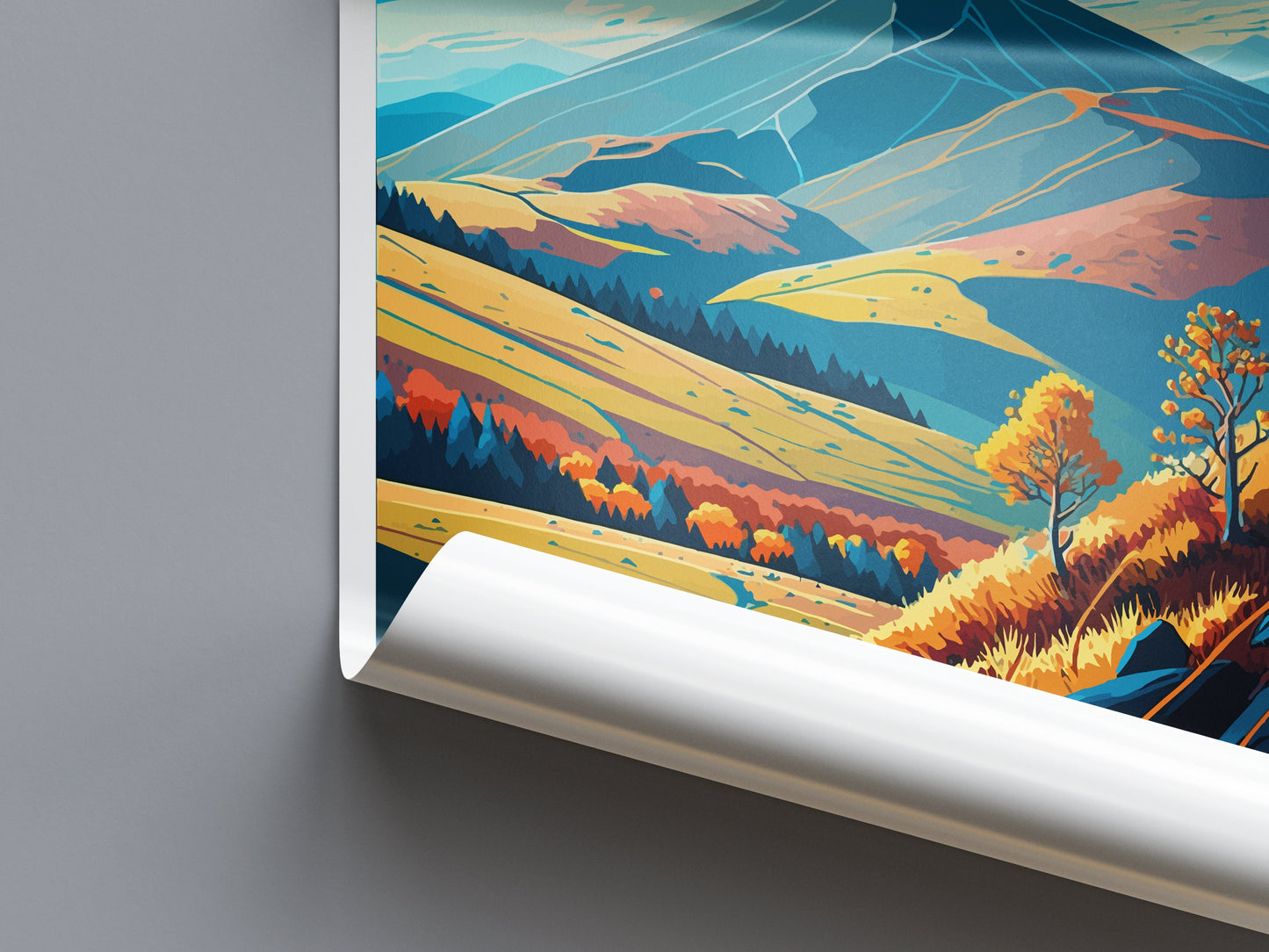 Bieszczady Travel Print Wall Art Bieszczady Wall Hanging Home Décor Bieszczady Gift Art Lovers Poland Art Lover Gift Bieszczady Travel Art