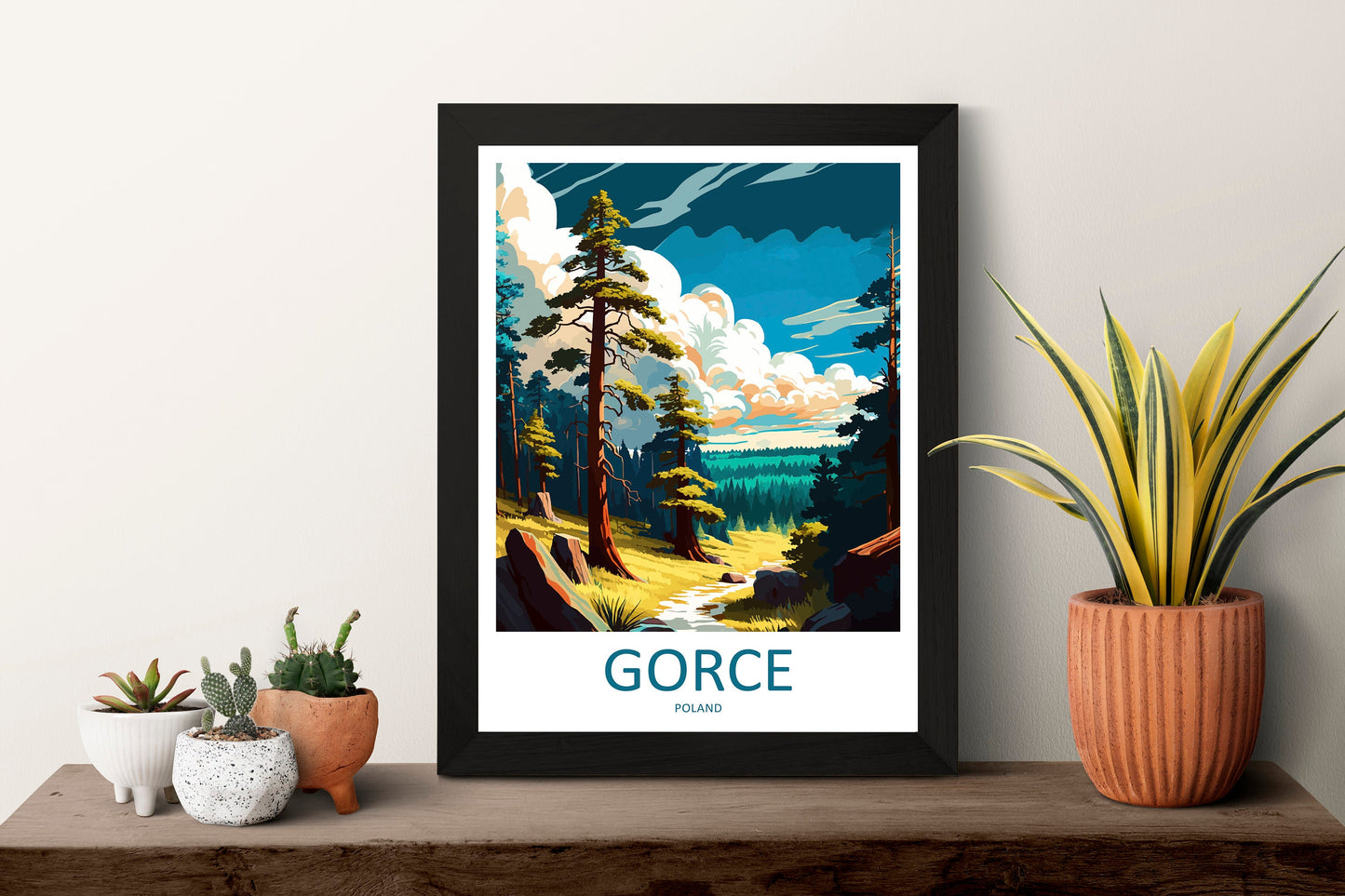 Gorce Travel Print Wall Art Gorce Wall Hanging Home Décor GorceGift Art Lovers Poland Art Lover Gift Gorce Travel Wall Art