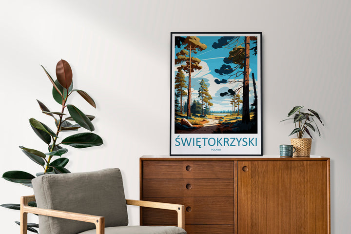 Świętokrzyski Travel Print Wall Art Świętokrzyski Wall Hanging Home Décor Świętokrzyski Gift Art Lovers Poland Art Lover Gift Świętokrzyski