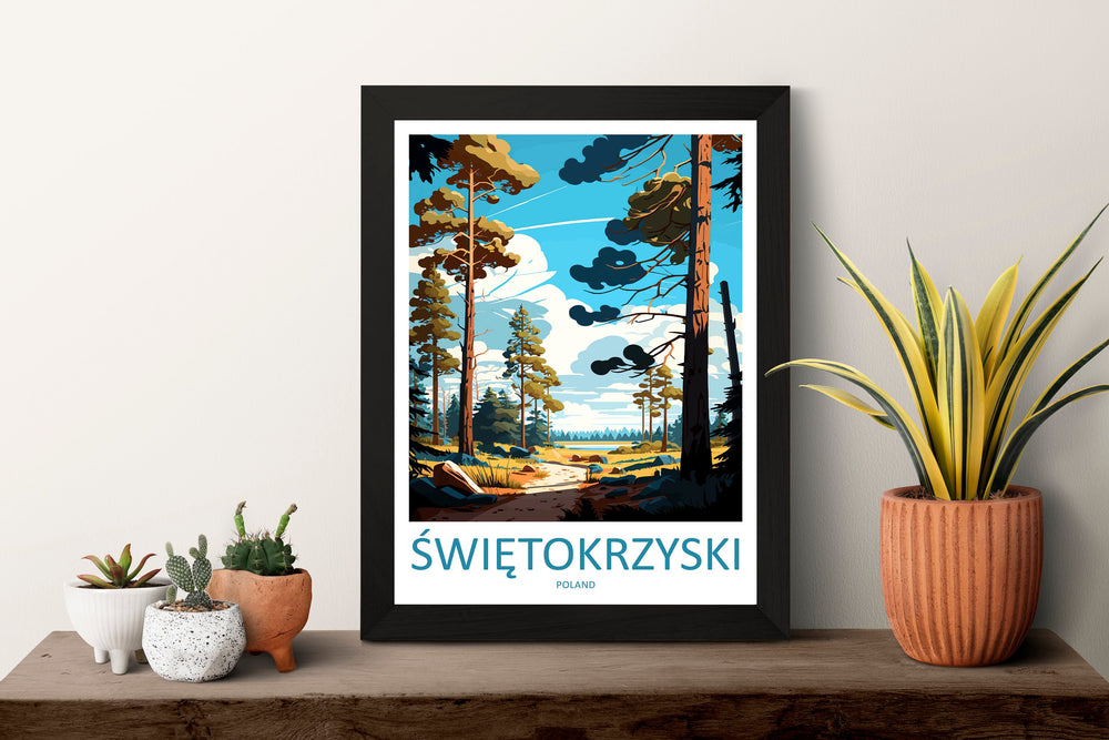 Świętokrzyski Travel Print Wall Art Świętokrzyski Wall Hanging Home Décor Świętokrzyski Gift Art Lovers Poland Art Lover Gift Świętokrzyski