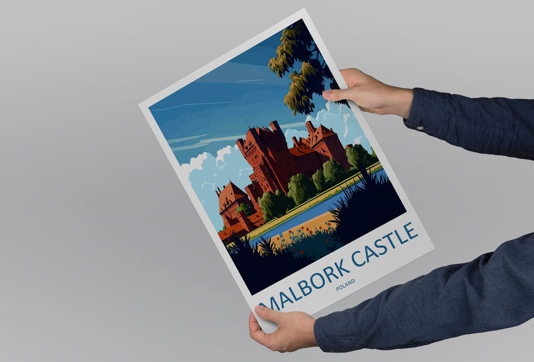 Malbork Castle Travel Print Wall Art Malbork Castle Wall Hanging Home Décor Malbork Castle Gift Art Lovers Poland Art Lover Gift