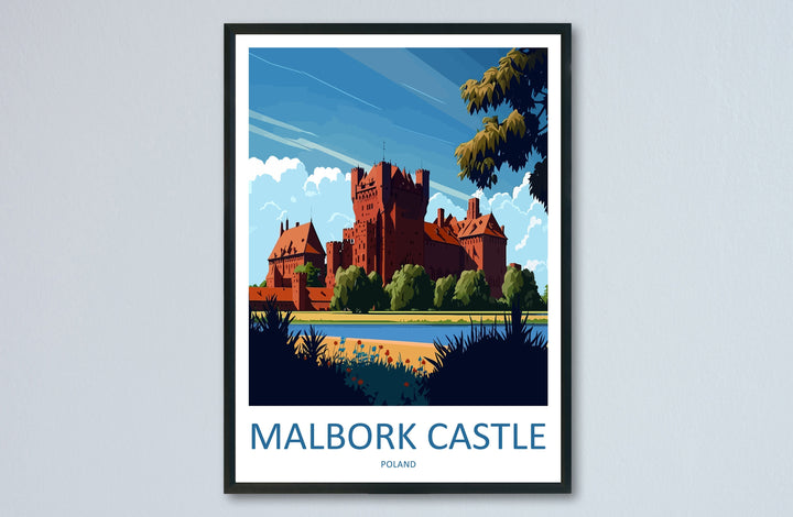 Malbork Castle Travel Print Wall Art Malbork Castle Wall Hanging Home Décor Malbork Castle Gift Art Lovers Poland Art Lover Gift