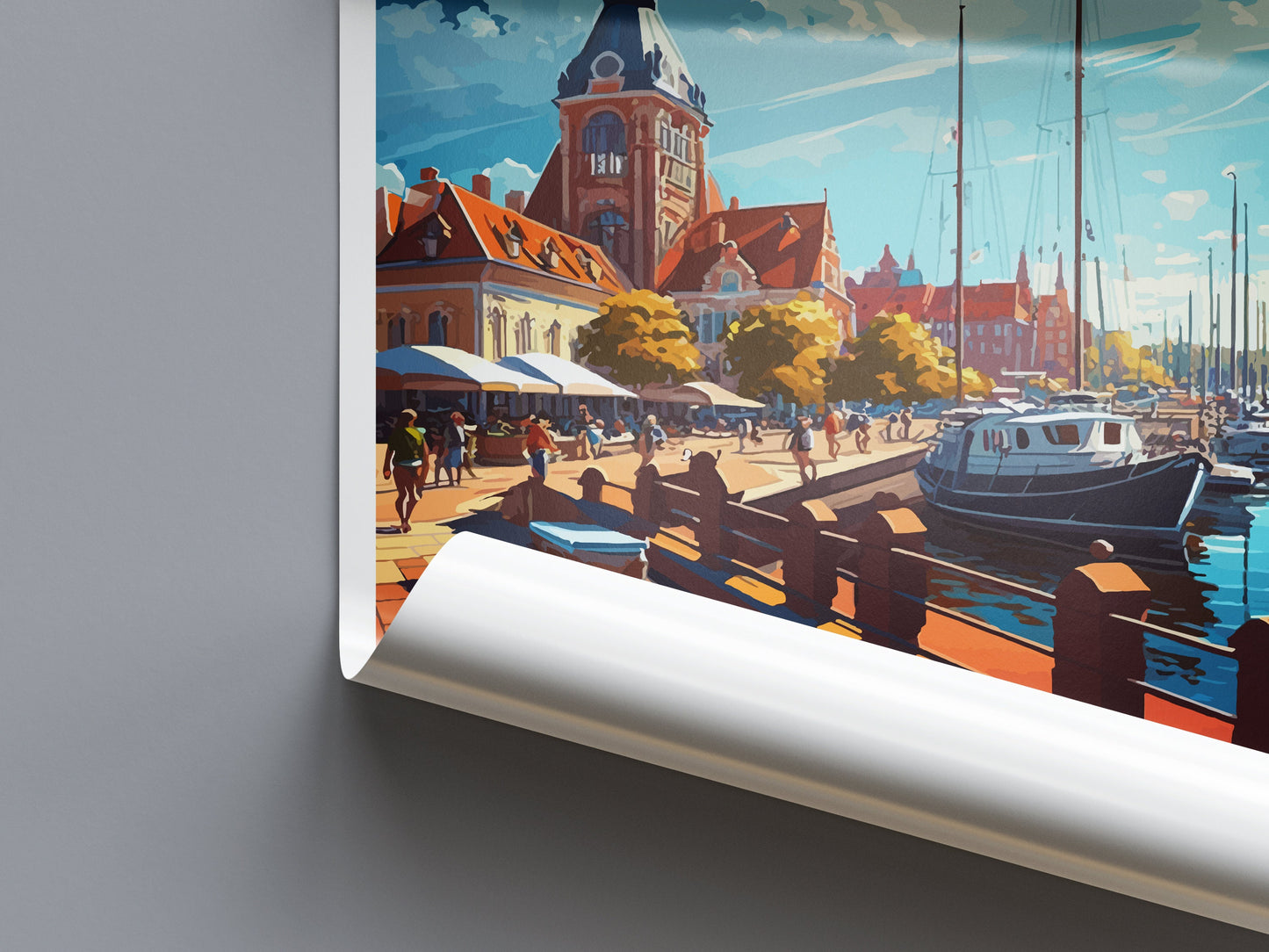 Ustka Travel Print Wall Art Ustka Wall Hanging Home Décor Ustka Gift Art Lovers Poland Art Lover Gift Ustka Travel Wall Art