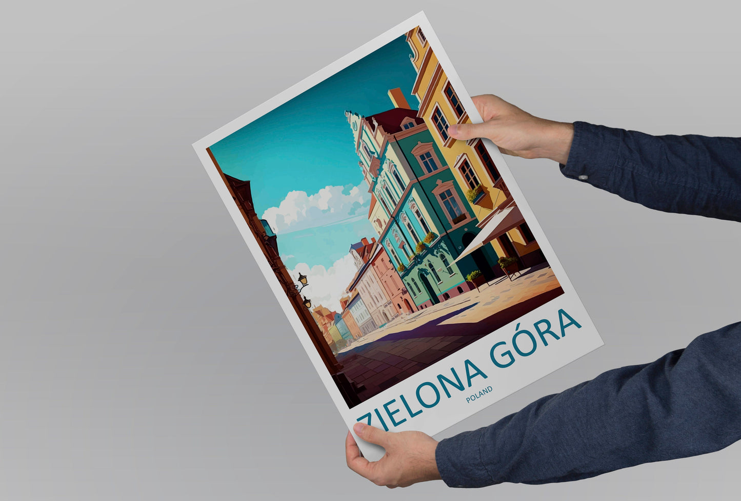 Zielona Góra Travel Print Wall Art Zielona Góra Wall Hanging Home Décor Zielona Góra Gift Art Lovers Poland Art Lover Gift Zielona Góra