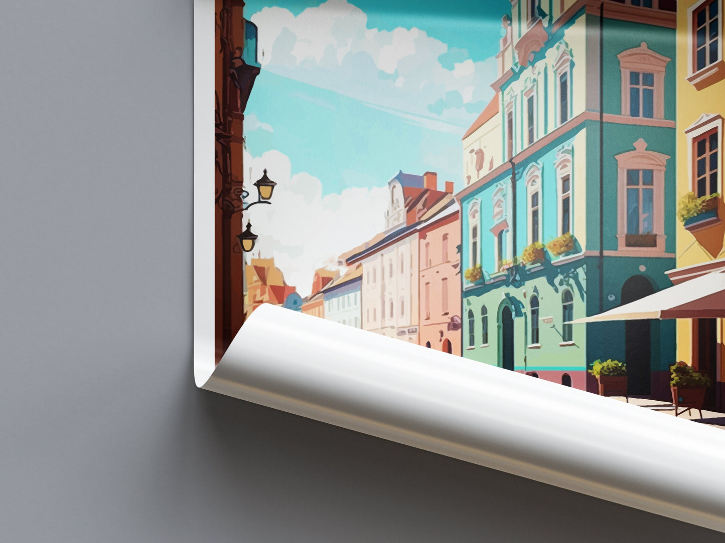 Zielona Góra Travel Print Wall Art Zielona Góra Wall Hanging Home Décor Zielona Góra Gift Art Lovers Poland Art Lover Gift Zielona Góra