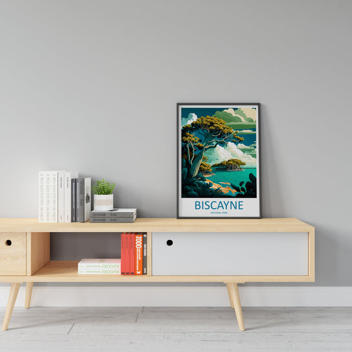 Biscayne National Park Travel Print Wall Art Biscayne National Park Wall Hanging Home Décor Camelback Gift Art Lovers Florida Art Lover Gift