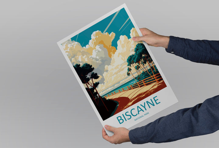 Biscayne National Park Travel Print Wall Art Biscayne National Park Wall Hanging Home Décor Camelback Gift Art Lovers Florida Art Lover Gift