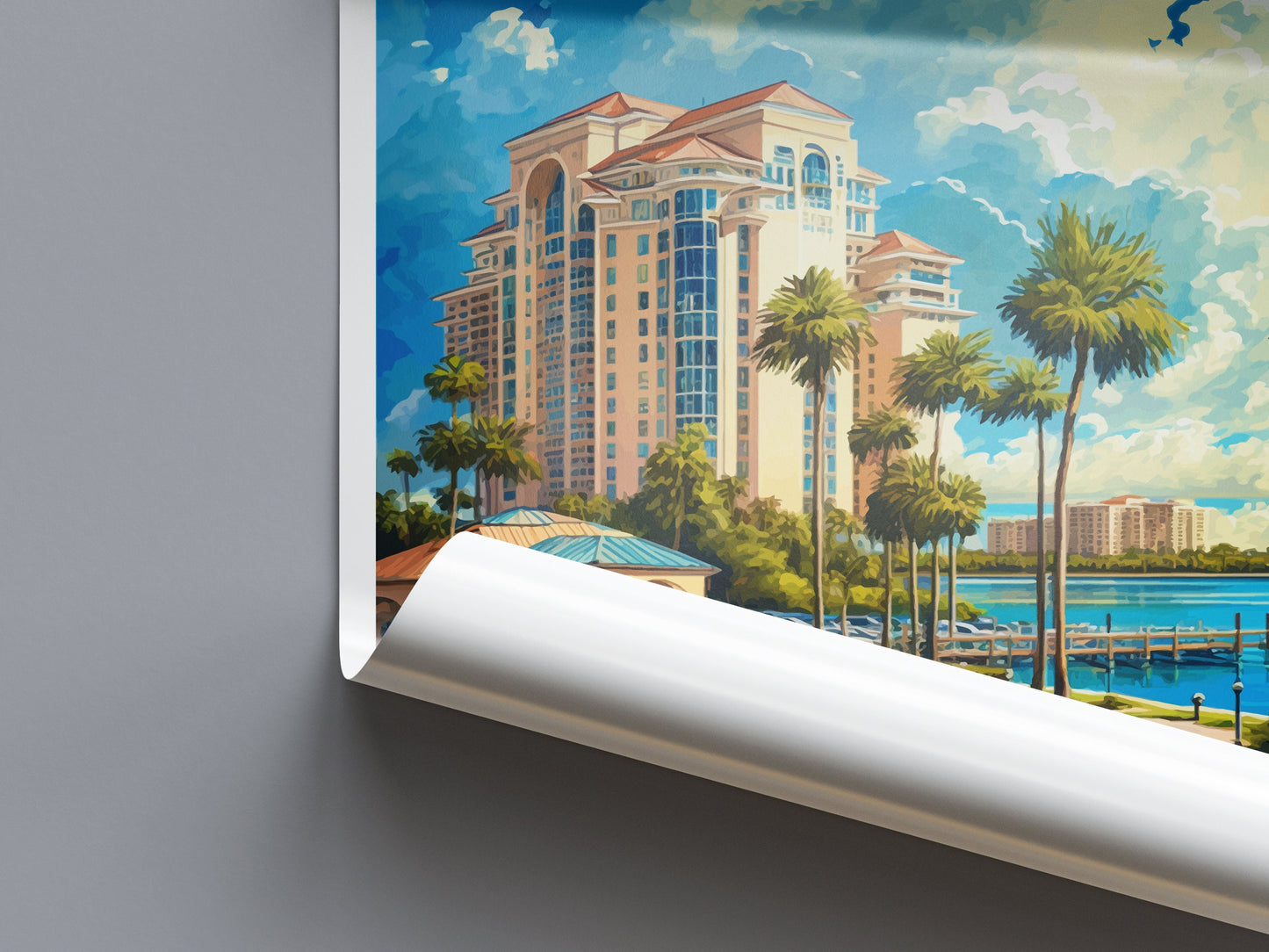 Sarasota Travel Print Wall Art Sarasota Wall Hanging Home Décor Sarasota Gift Art Lovers Florida Art Gift Sarasota Florida Gift Poster
