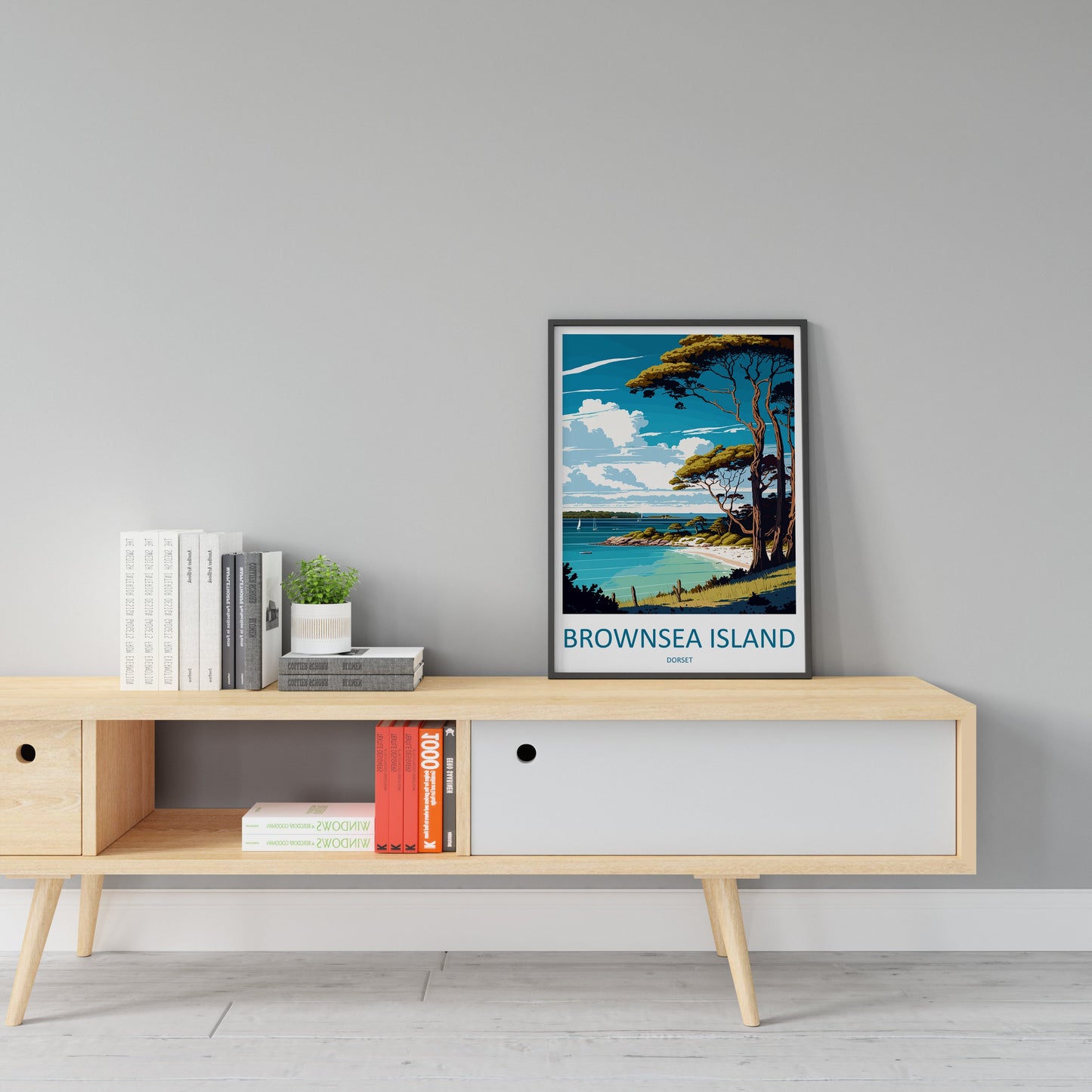 Brownsea Island Travel Print Wall Art Brownsea Island Wall Hanging Home Décor Brownsea Island Gift Art Lovers England Art Lover Gift