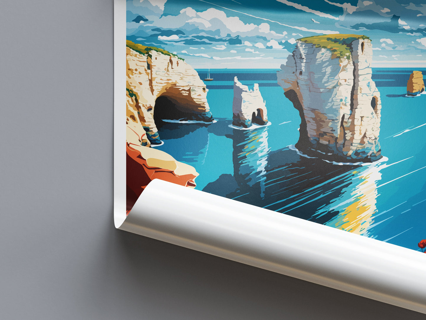 Old Harry Rocks Travel Print Wall Art Old Harry Rocks Wall Hanging Home Décor Old Harry Rocks Gift Art Lovers England Art Lover Gift