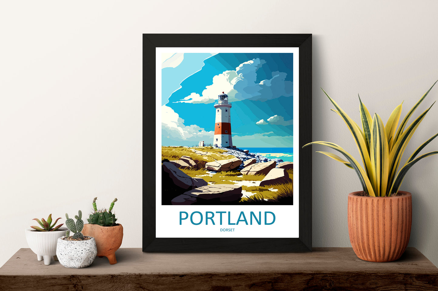Portland Travel Print Wall Art Portland Wall Hanging Home Décor Portland Gift Art Lovers England Art Lover Gift Portland Lighthouse Artwork