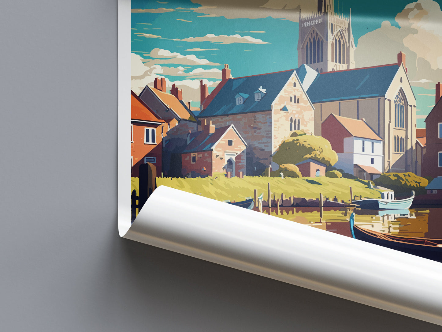 Wareham Travel Print Wall Art Wareham Wall Hanging Home Décor Wareham Gift Art Lovers England Art Lover Gift Wareham Wall Art Poster