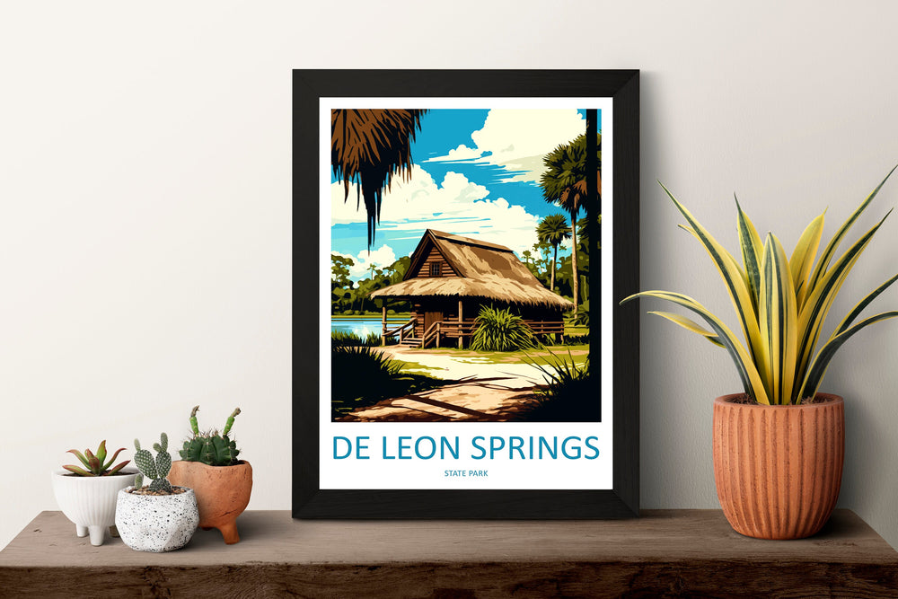 De Leon Springs State Park Travel Print Wall Art De Leon Springs Wall Hanging Home Décor De Leon Springs Gift Art Lovers Florida Art Lover