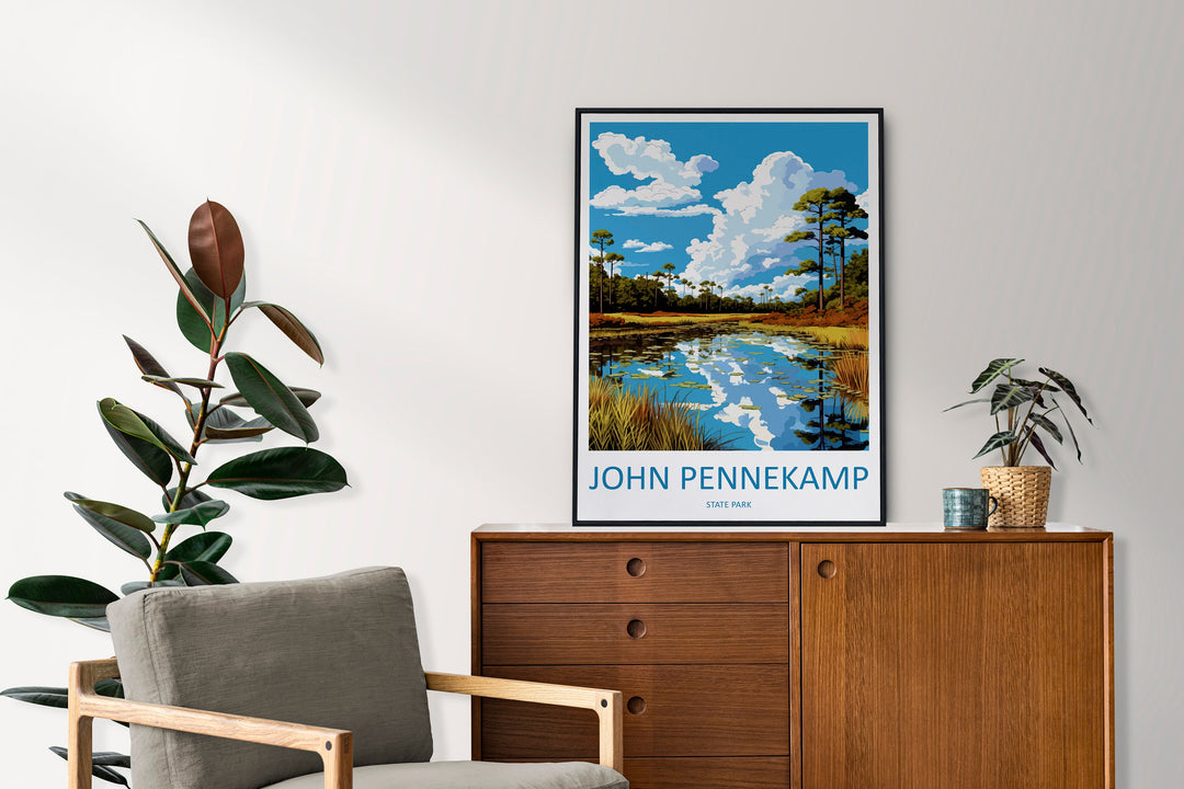 John Pennekamp State Park Travel Print Wall Art John Pennekamp Wall Hanging Home Décor John Pennekamp Gift Art Lovers Florida Art
