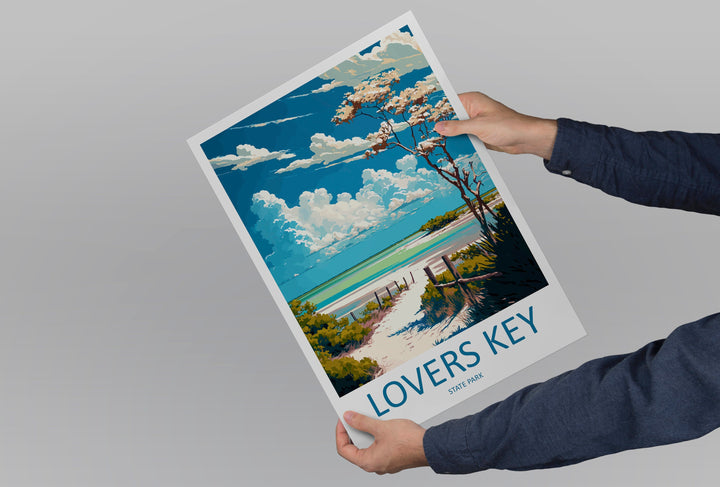 Lovers key State Park Travel Print Wall Art Lovers key State Park Wall Hanging Home Décor Lovers key State Park Gift Art Lovers Florida Art
