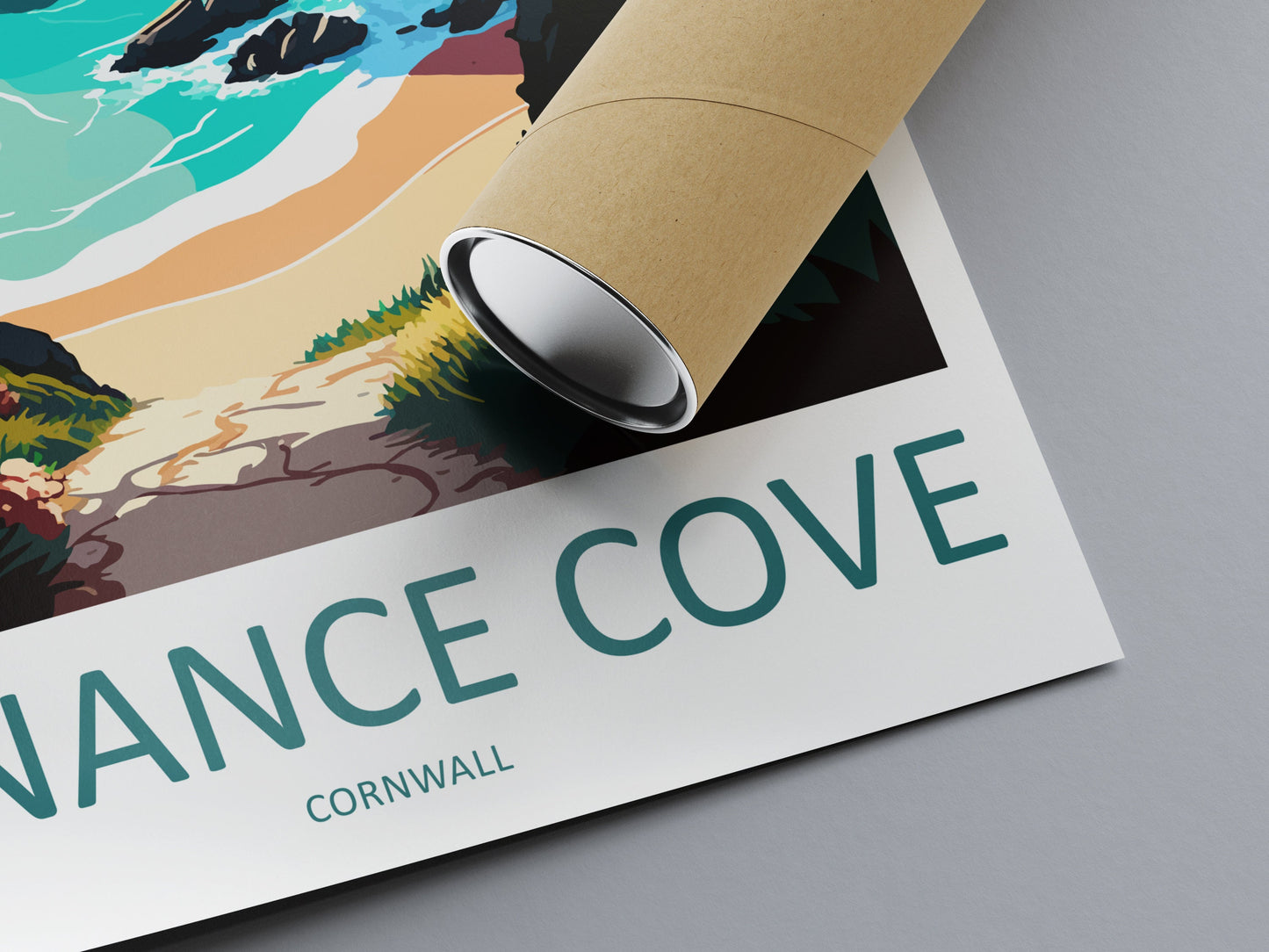 Kynance Cove Travel Print Wall Art Kynance Cove Wall Hanging Home Décor Kynance Cove Gift Art Lovers England Art Lover Gift Kynance Cove Art