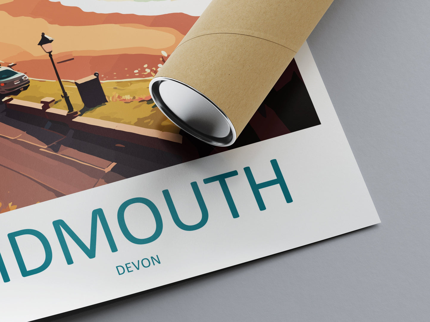 Sidmouth Travel Print Wall Art Sidmouth Wall Hanging Home Décor Sidmouth Gift Art Lovers England Art Lover Gift Sidmouth Art Poster