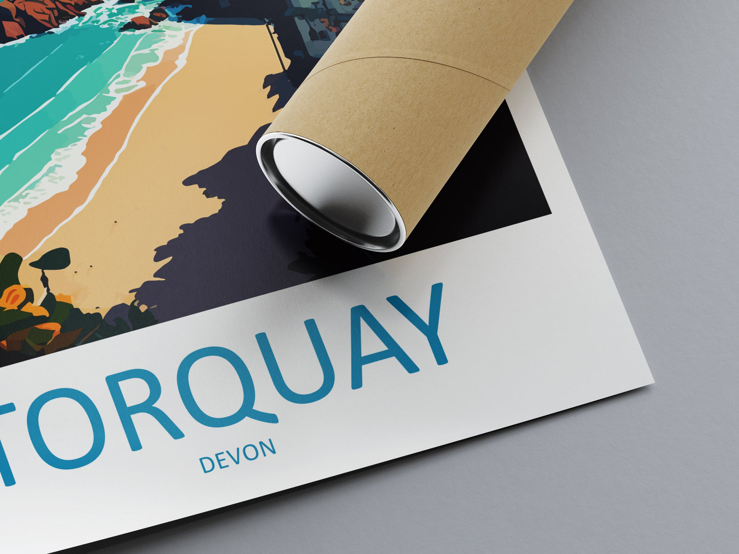 Torquay Travel Print Wall Art Torquay Wall Hanging Home Décor Torquay Gift Art Lovers England Art Lover Gift Torquay Art