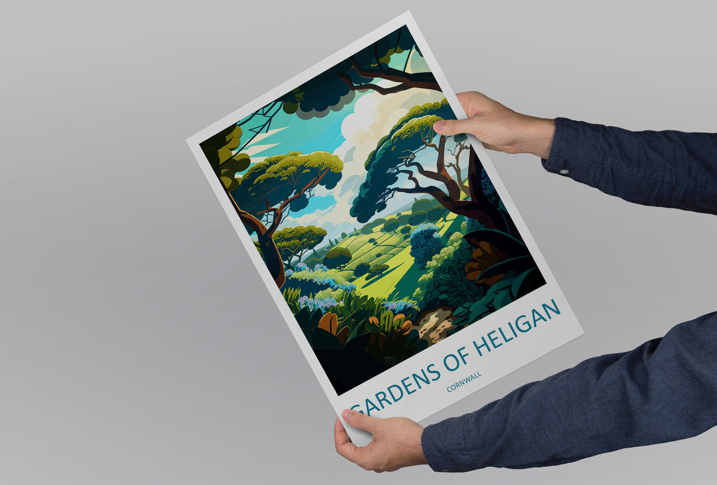 Gardens Of Heligan Travel Print Wall Art Gardens Of Heligan Wall Hanging Home Décor Gardens Of Heligan Gift Art Lovers England Art Lover