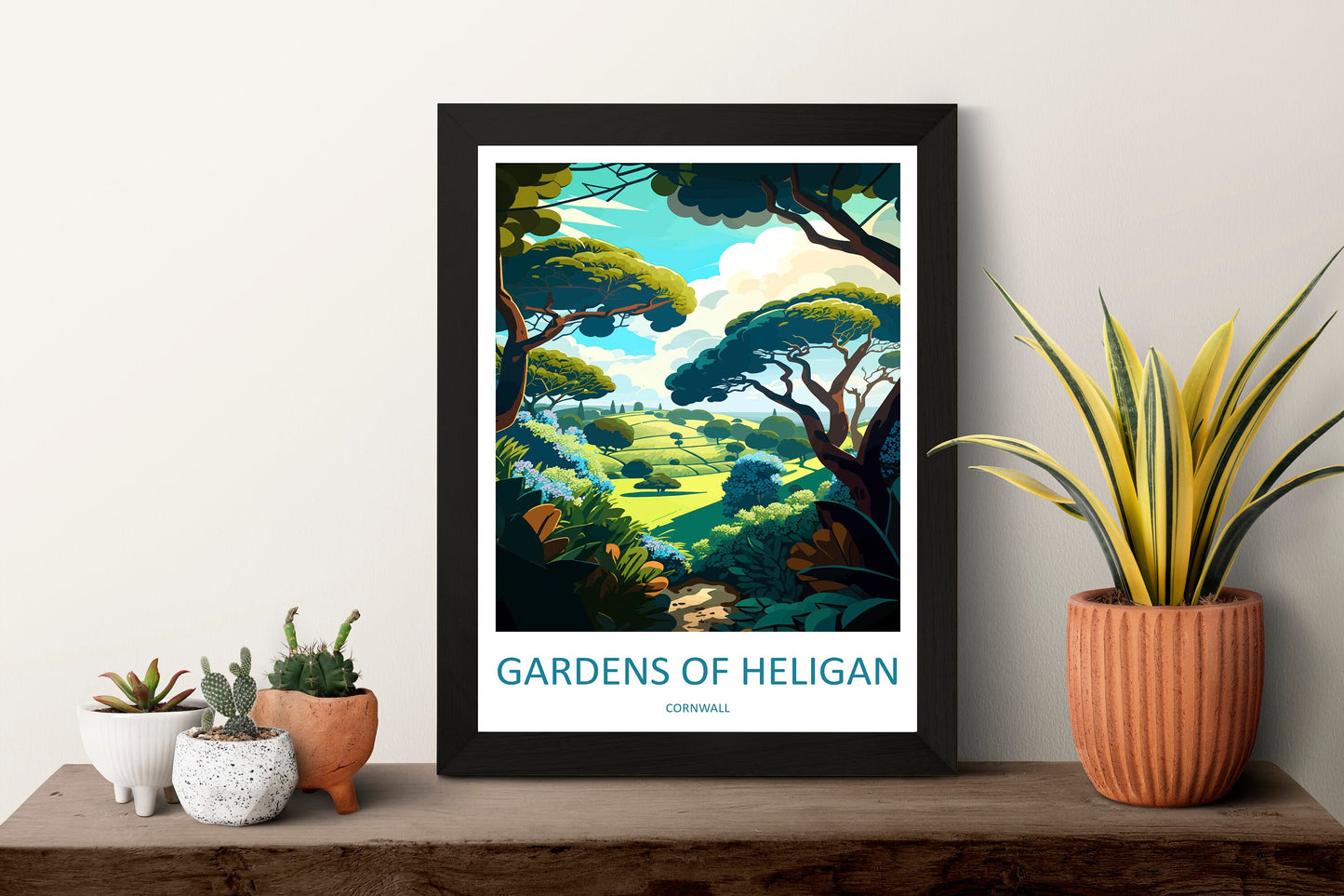 Gardens Of Heligan Travel Print Wall Art Gardens Of Heligan Wall Hanging Home Décor Gardens Of Heligan Gift Art Lovers England Art Lover