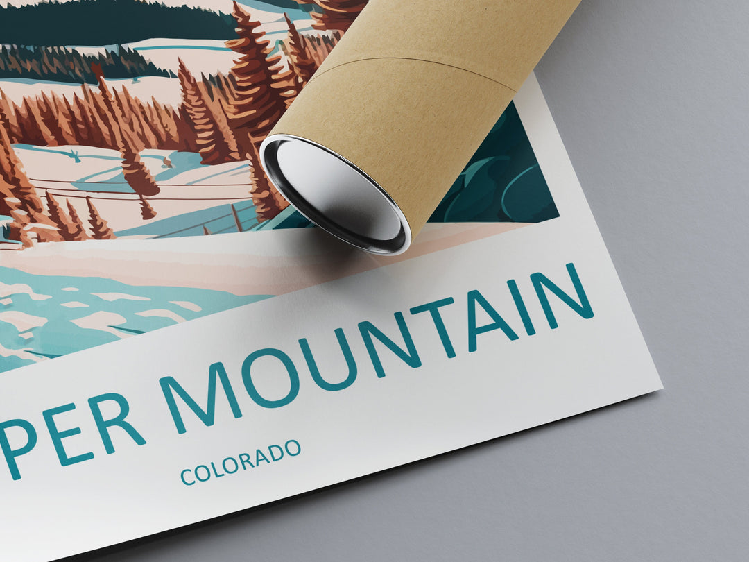 Copper Mountain Travel Print Wall Art Copper Mountain Wall Hanging Home Décor Copper Mountain Gift Art Lovers Colorado Art Gift Lover